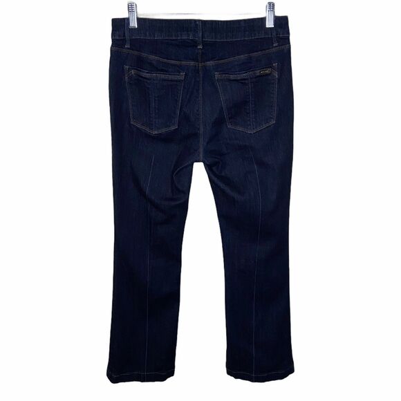 WHBM Size 6 'The Skinny Flare' Jean Dark Wash Blue - Picture 5 of 7